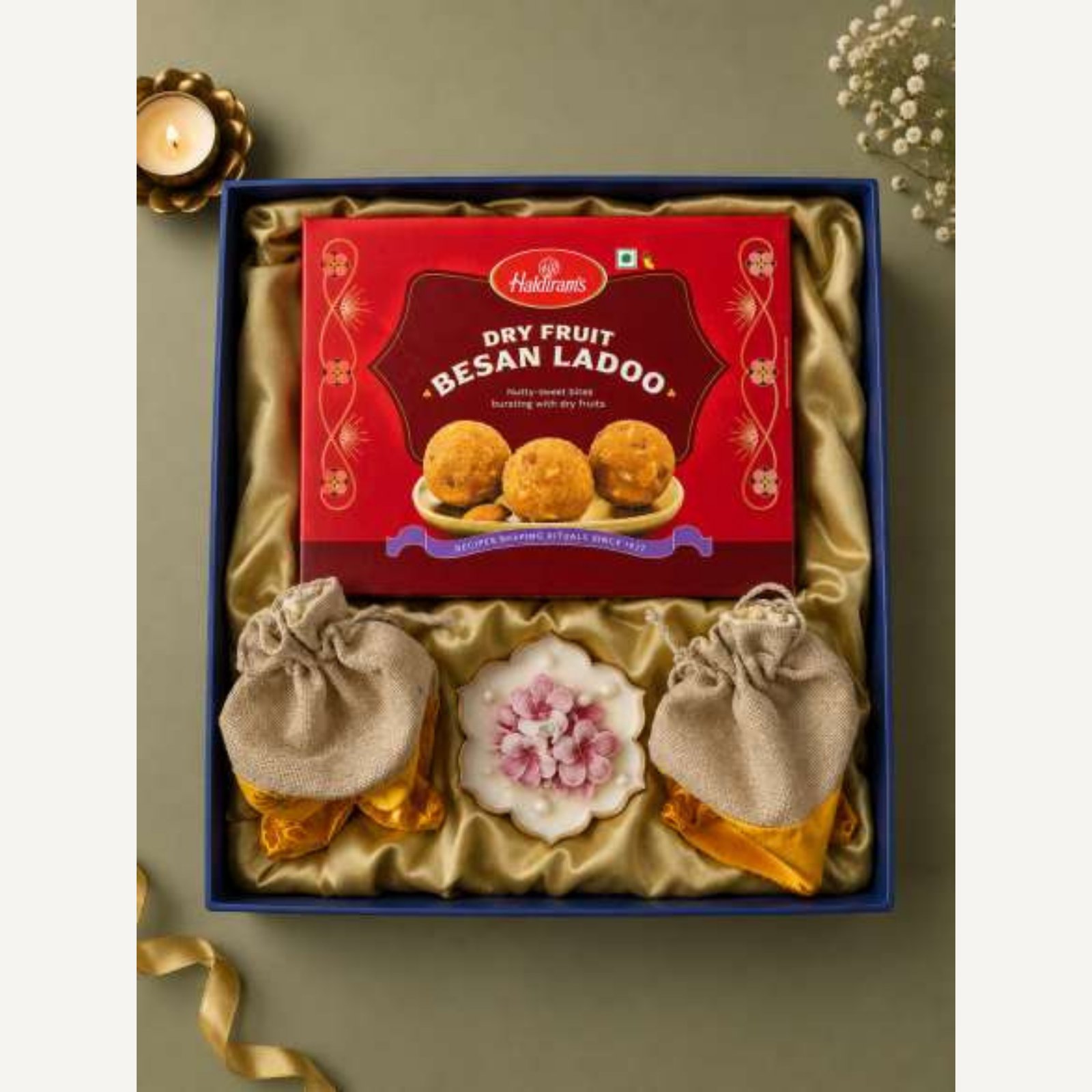 The Grand Diwali Collection, a corporate Diwali hamper by Iconiq Gifts.